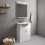 Balterley 2 Door Vanity Basin Unit with Round Basin - 650mm - Gloss White 4