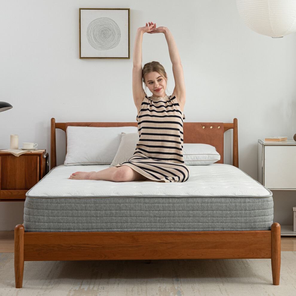 (Single (90*190*20cm)) Gude Night Spring and Memory Form Hybrid Mattress