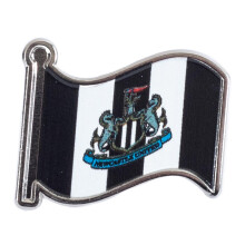 Official Newcastle United Fc Flag shaped metal pin badge