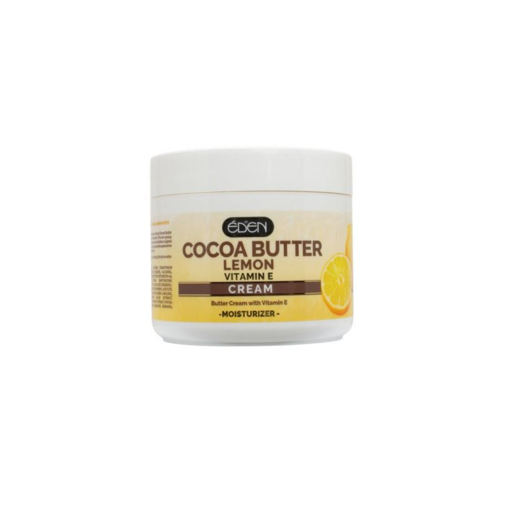 Eden Cocoa Butter Lemon Non-greasy Formula Softens and Moisturizes All Types of Skin - 500ml