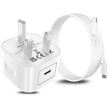 iPhone 15 USB C Charger, 20W PD USB C Fast Charger Plug w/ 6FT USB C - C Cable for iPhone 15/15+ /15 Pro/15 Pro Max, iPad Pro/Air/Mini Type C, USBC UK