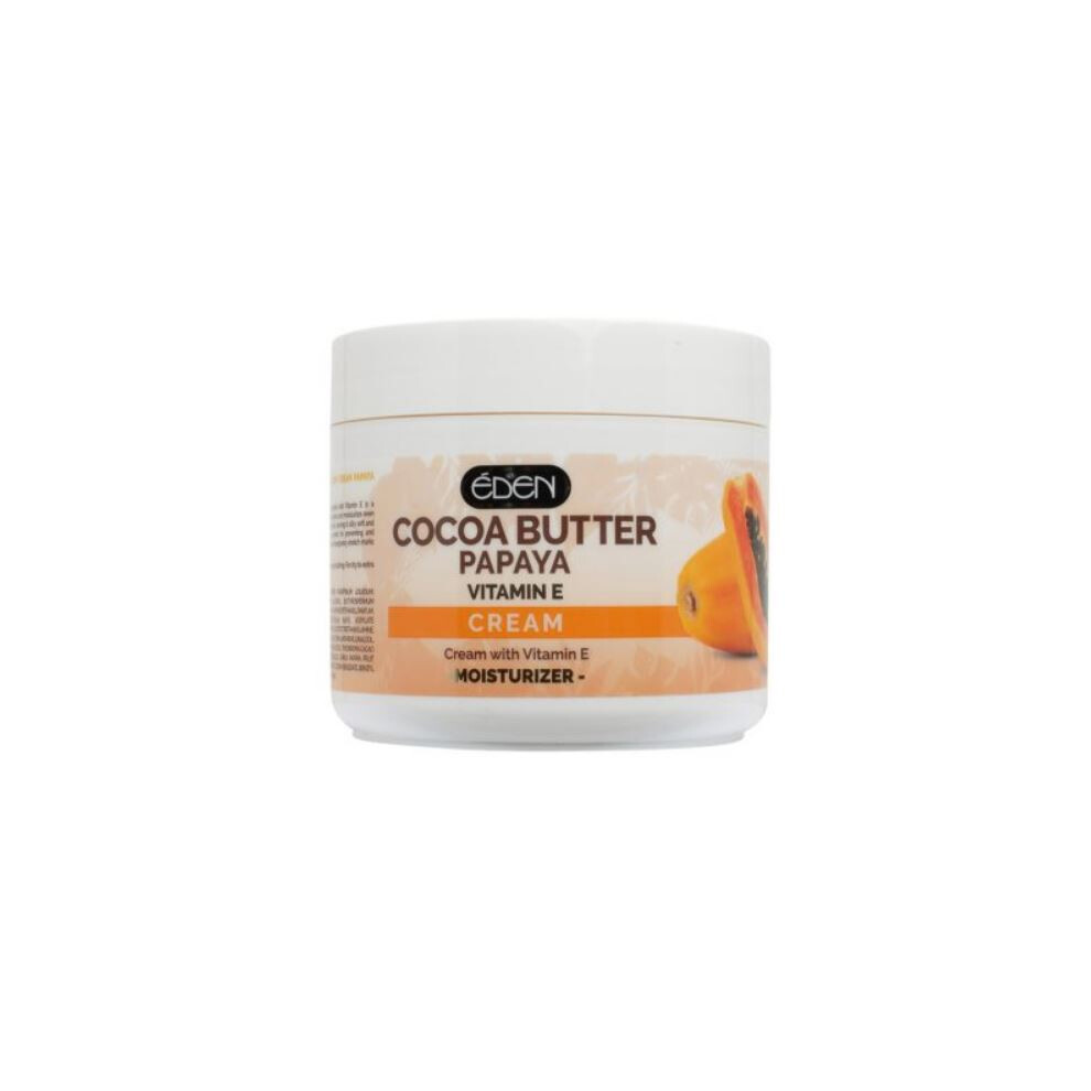 Eden Cocoa Butter Papaya Enriched With Vitamin E, Non-greasy Formula That Softens & Moisturizes All Types of Skin - 500ml