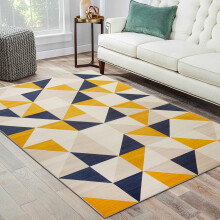 (160x230 cm- Area Rug/Carpet, BRIO) Non-Slip Area Rugs Printed Geometric Carpets Hallway Runner