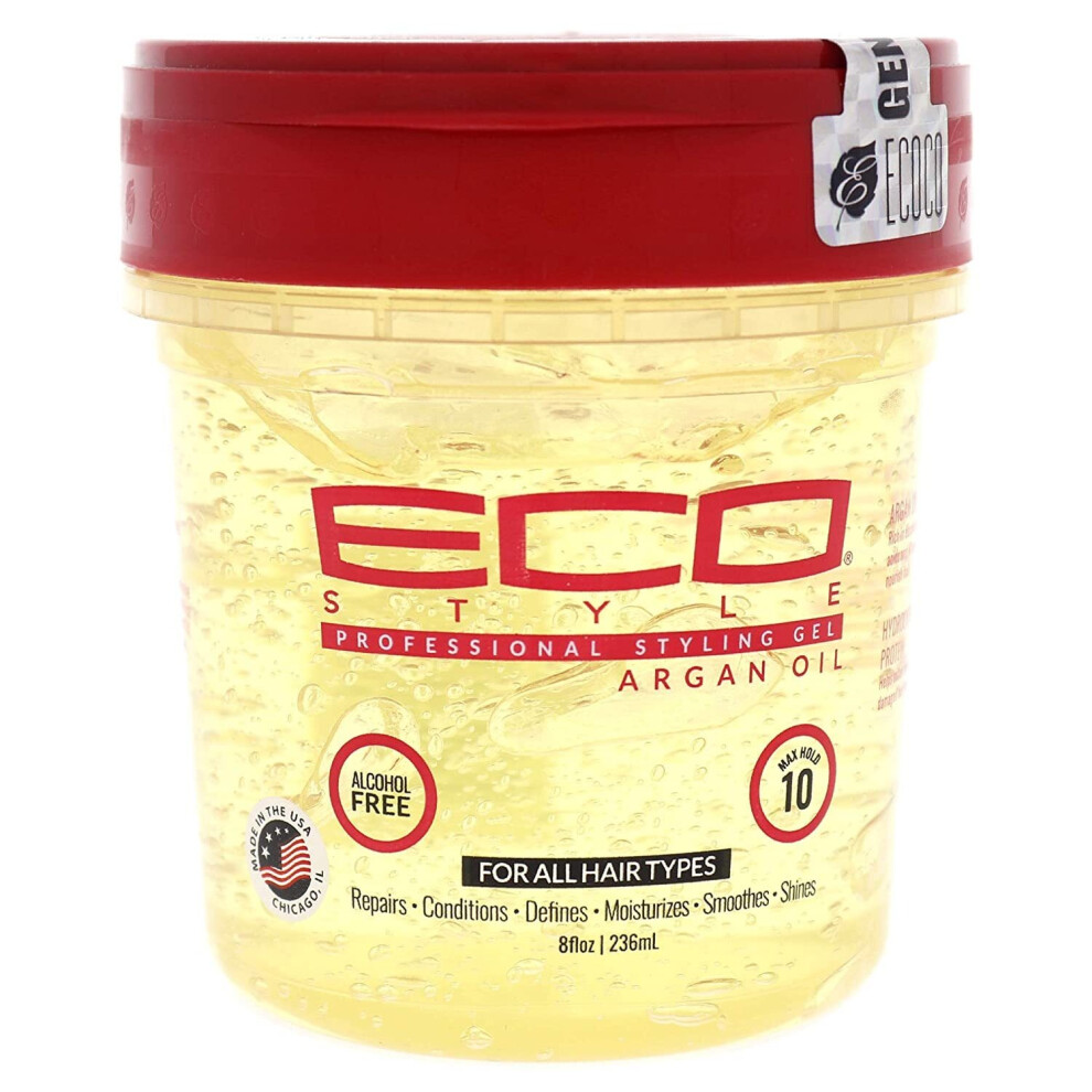 Eco Style Professional Styling Gel Argan Oil Long-lasting Shine 236mL (8oz)