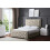 DS Living (King, Cream) Allegra Upholstered Bed with Ottoman 1
