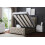 DS Living (King, Cream) Allegra Upholstered Bed with Ottoman 3