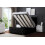DS Living (King, Black) Allegra Upholstered Bed with Ottoman 1