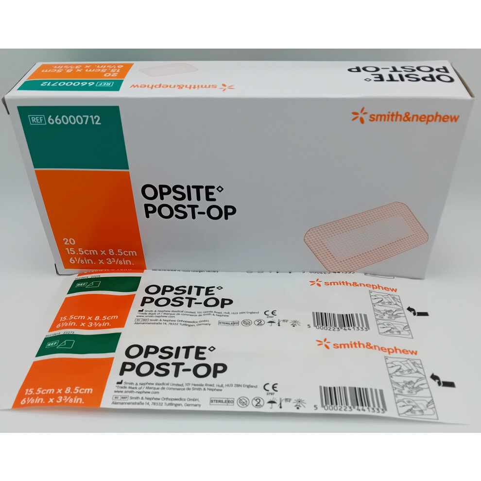 Smith&Nephew Opsite 15.5Cm X 8.5Cm Box Of 20 - Ref: 66000712
