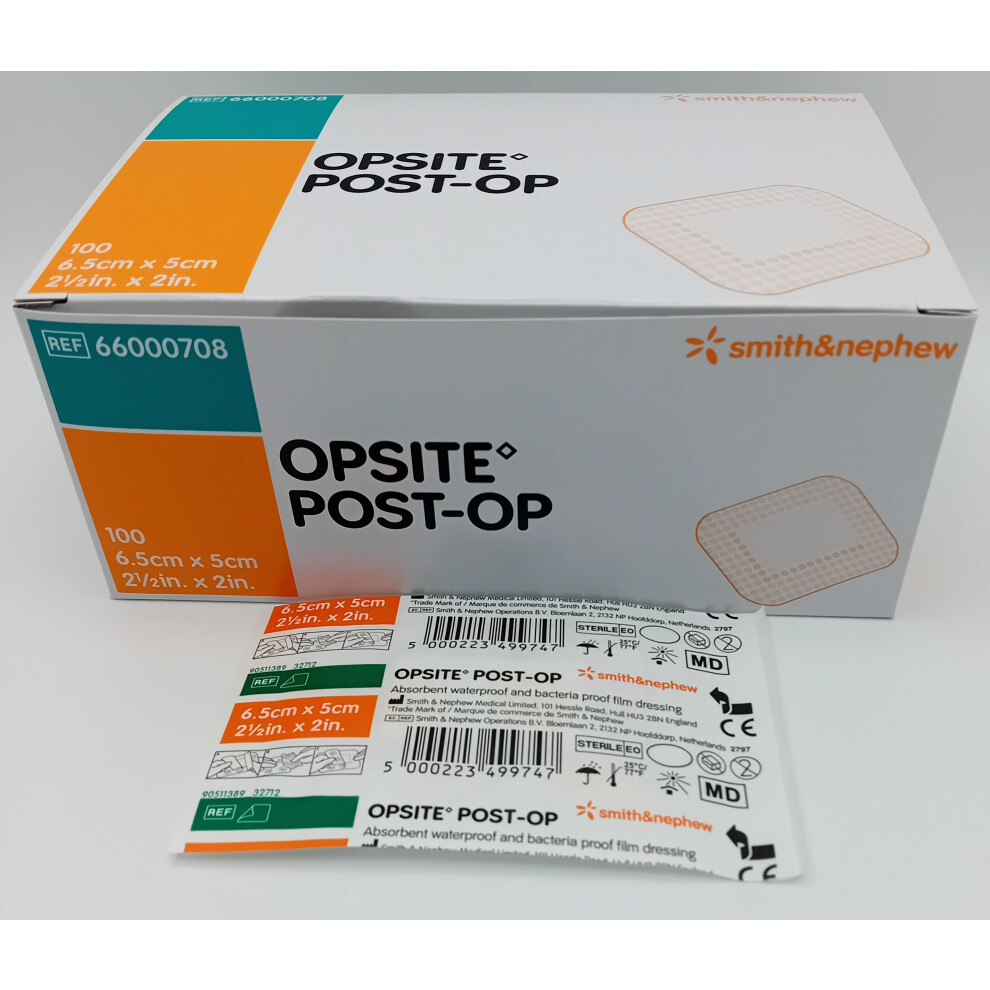 Smith&Nephew Opsite 5Cm X 6.5Cm Box Of 100 - Ref: 66000708