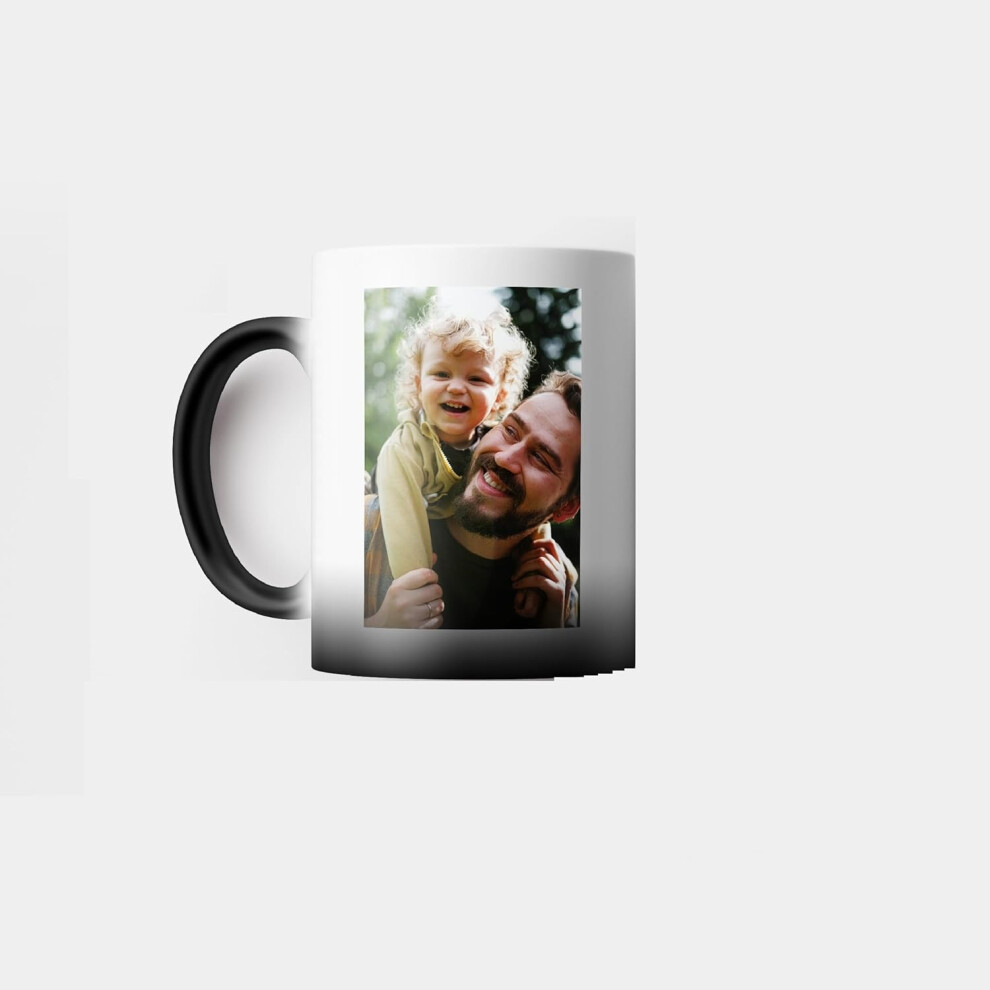 Active Film Personalised Heat Change Mug, Personalise Photo, Magic Ceramic Heat Colour Change Mug, Custom Photo Coffee Mug, Photo Mug Gift