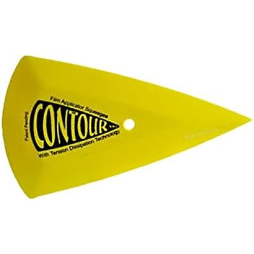 YELLOW CONTOUR SQUEEGEE CAR WINDOW TINTING VINYL PRO FITTING TOOL