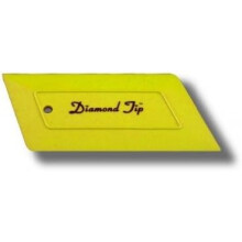 YELLOW DIAMOND TIP SQUEEGEE HARD CARD - WINDOW TINTING TOOL