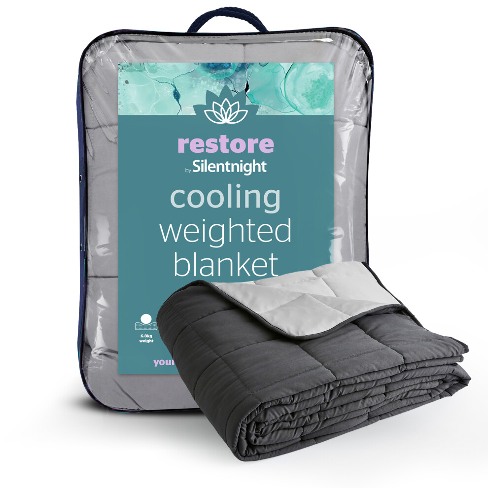 Silentnight Restore Cooling Weighted Blanket - 6.8Kg Grey
