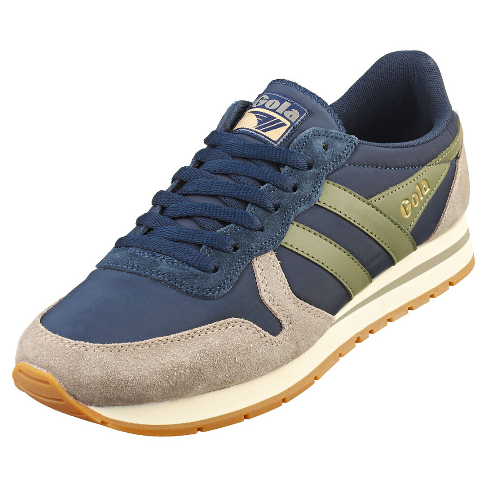 (8) Gola Daytona Chute Mens Casual Trainers in Navy Khaki