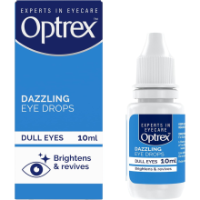 3x Optrex Dazzling Oogdruppels tegen doffe, droge ogen. Verheldert, verfrist en herstelt direct. 10 ml