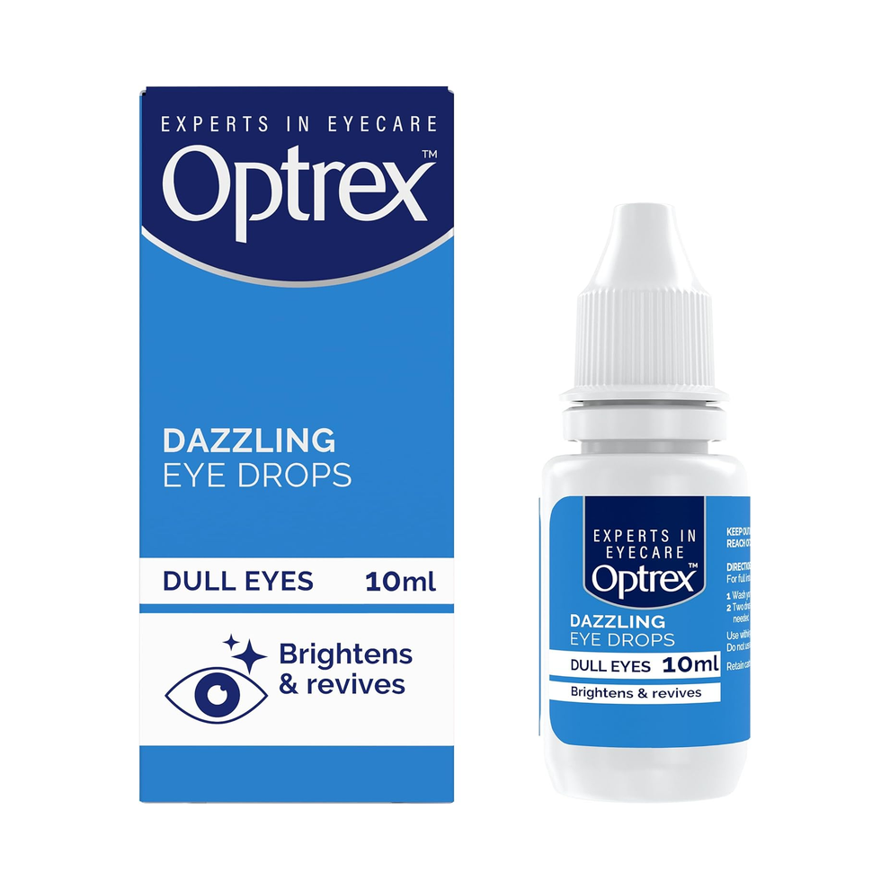 3x Optrex Dazzling Eye Drops For Dull Dry Eyes Brightens Revives Instantly 10ml