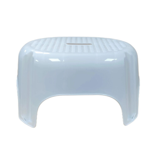 Large White Step Stool Anti Slip Single Household Step Stool Seat 1