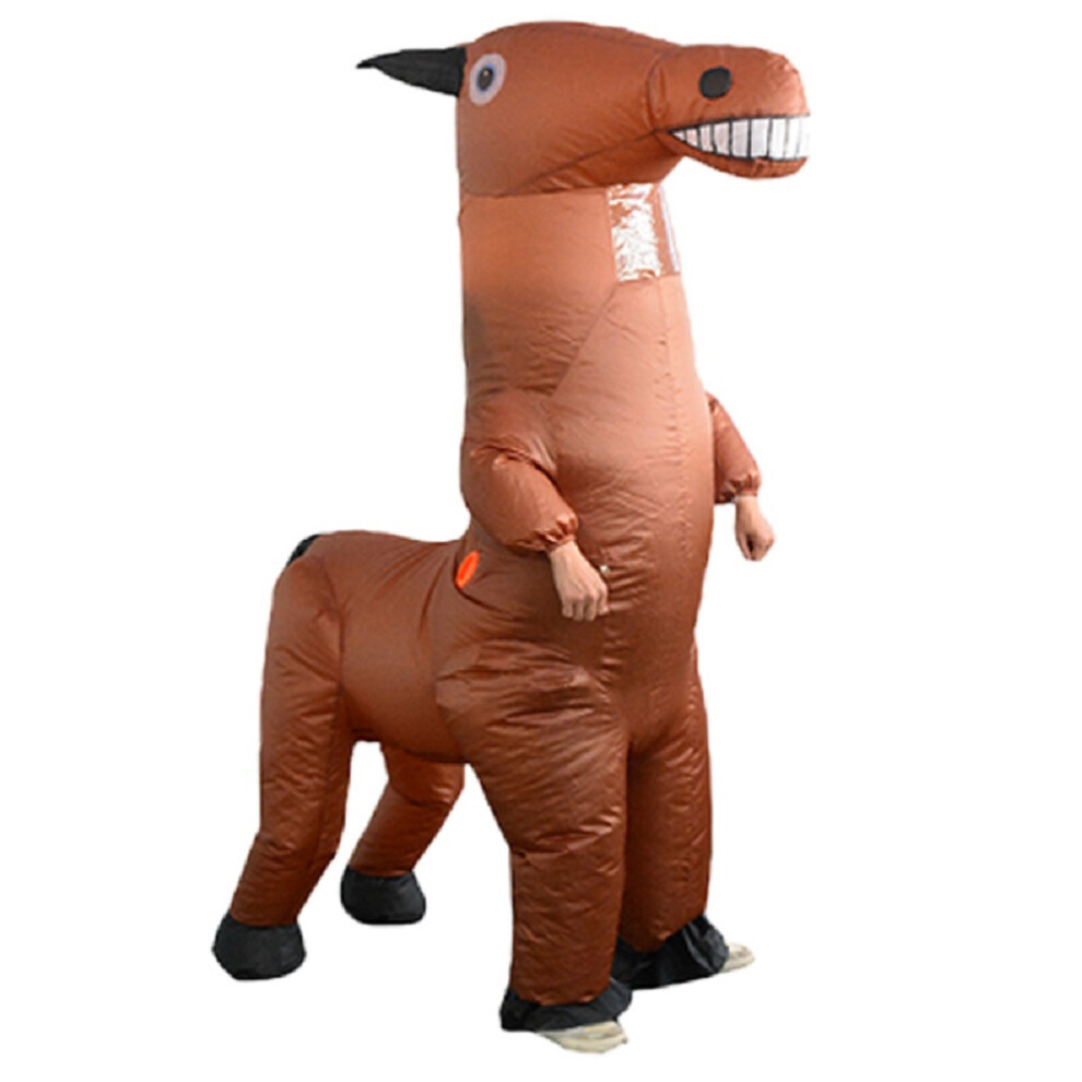 (Horse, 150-190cm) Horse Inflatable Costumes for Adults, Halloween Wear,Dress Up Props Performance Outfit