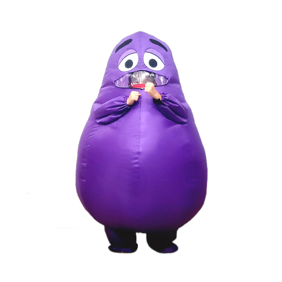 Xylfly (, Height 100-155Cm) Grimace Costume For Kids Adult Grimaces Birthday Gameboy Halloween Cosplay Mascot Purple