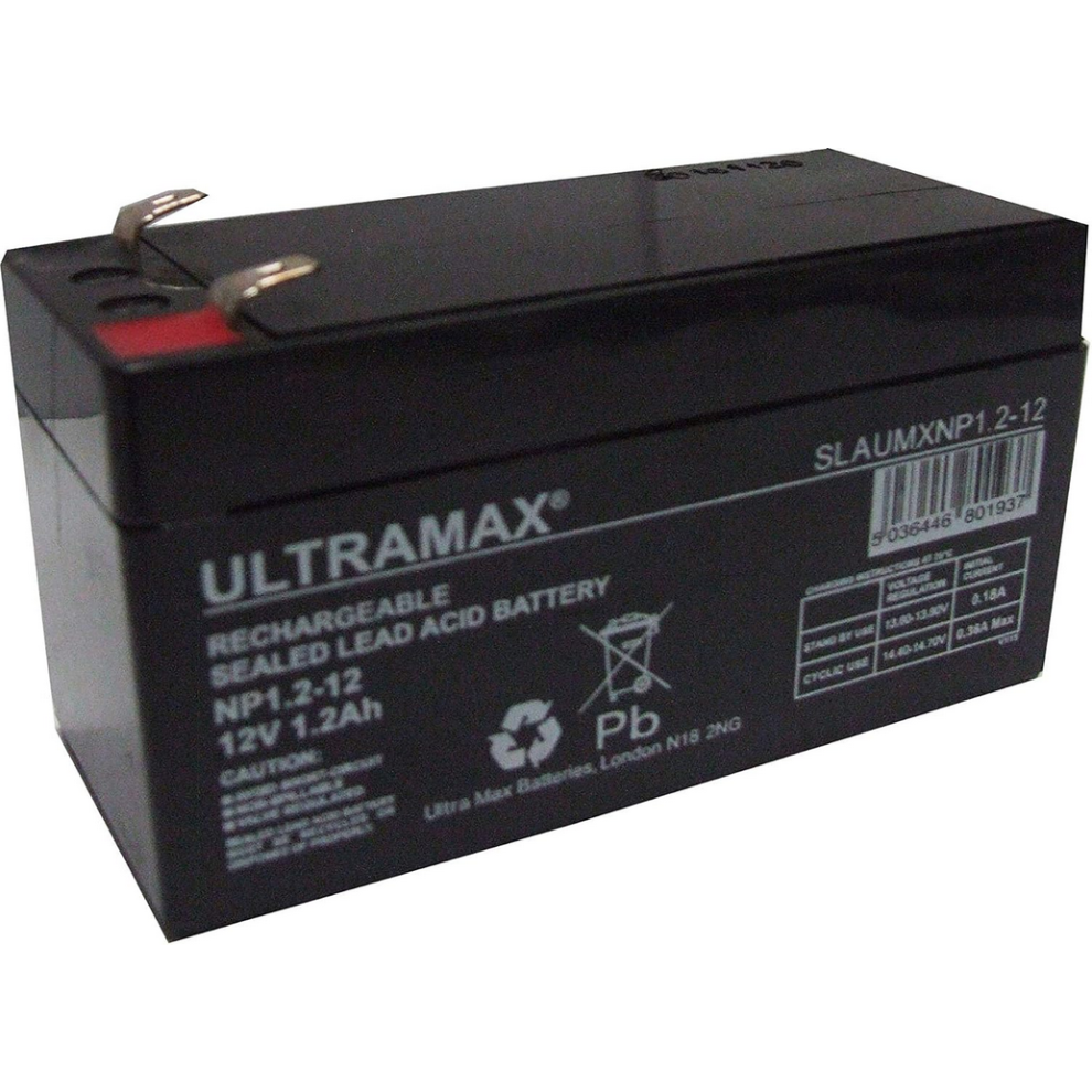 Ultramax NP1.2-12 (12v 1.2Ah -1.3Ah) Rechargeable Battery Alarm System