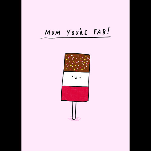 Scribbler Mum You're Fab Fun Any Occasion Greeting Card