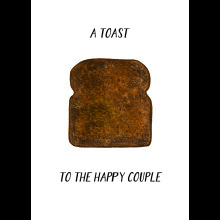 Scribbler Toast To The Happy Couple Toast-Ally Awesome Funny Wedding Greeting Card