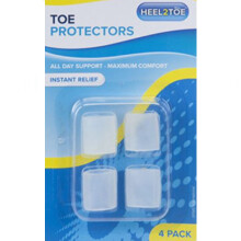 Silicone Gel Toe Protectors 4pk Cushion Foot Pain Relief Feet Bunions