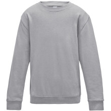 (Grey, 13 - 14 Years) Kids School Jumper Crew Neck Boys Girls Uniform