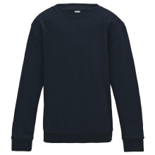 (Navy, 9 - 10 Years) Kids School Jumper Crew Neck Boys Girls Uniform