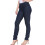 Avon (Dark Blue, UK 8) Womens Stretch High Waisted Half Elasticated Jeans 4