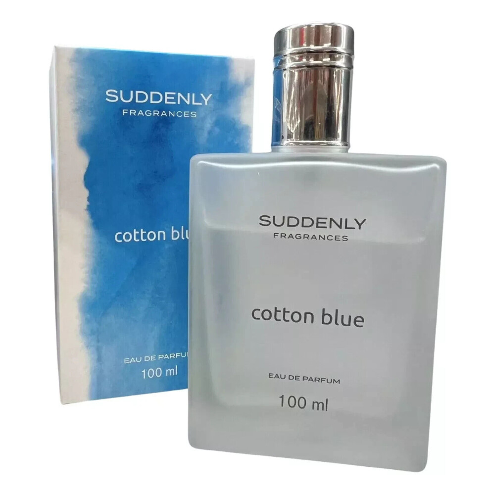 Suddenly Cotton Blue Fragrances Women 3.38 oz - 100ml Perfume New