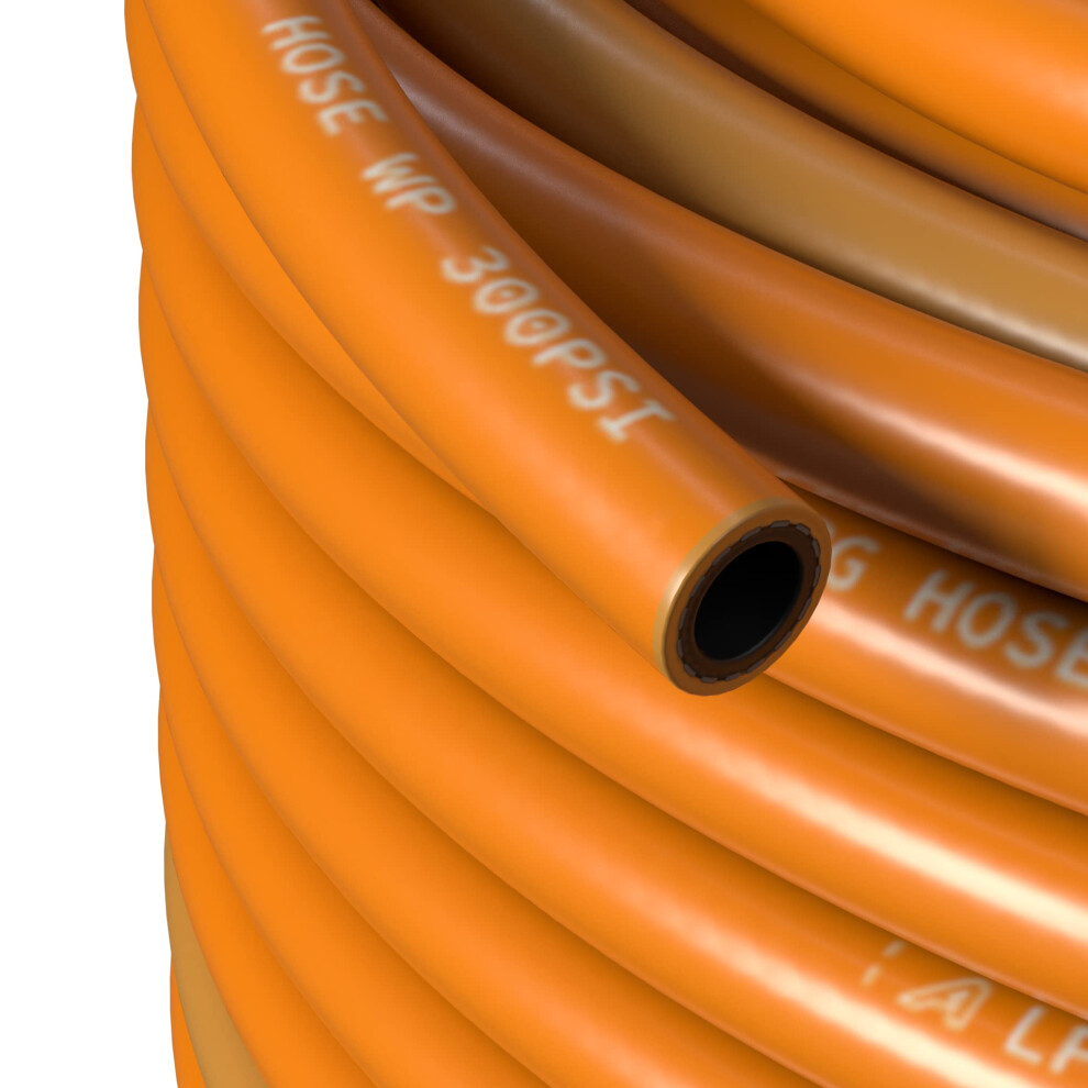 ap automotive 8mm Internal Diameter x 30 Metre Propane Butane LPG Gas Bottle Hose BBQ Camping Caravan Motorhome