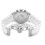 Armani EMPORIO ARMANI MEN'S AR5859 WHITE RUBBER STRAP WHITE DIAL SILVER CASE 4