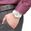 Armani EMPORIO ARMANI MEN'S AR5859 WHITE RUBBER STRAP WHITE DIAL SILVER CASE 5