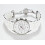 Armani EMPORIO ARMANI MEN'S AR5859 WHITE RUBBER STRAP WHITE DIAL SILVER CASE 6