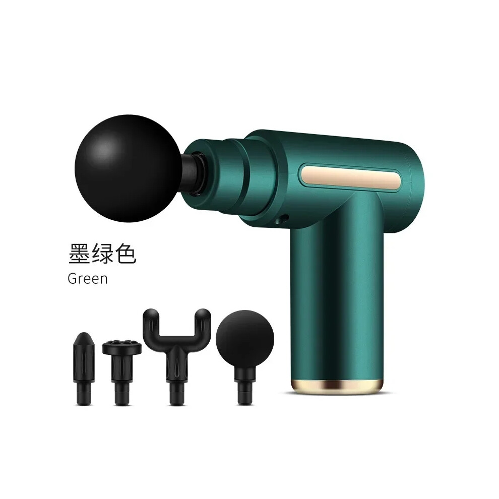 Closkye Green (Green) Usb Mini Massage Gun Fascia Machine Muscle Relaxation Vibrating Gun Rod Massage