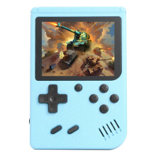 (SKY BLUE) 500 IN 1 Retro Portable Mini Handheld Video Game Console 8 Bit 3.0 Inch Color LCD Game Player Built in 500 Games For Kid Gift