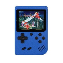 (Blue) 500 IN 1 Retro Portable Mini Handheld Video Game Console 8 Bit 3.0 Inch Color LCD Game Player Built in 500 Games For Kid Gift