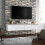 Homcom HOMCOM Wall Mounted TV Stand Unit with Storage and High Gloss Effect, White 3