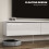 Homcom HOMCOM Wall Mounted TV Stand Unit with Storage and High Gloss Effect, White 4