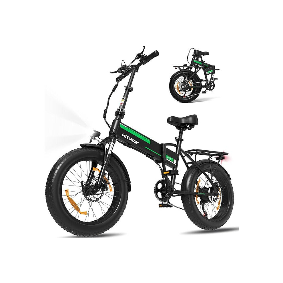 HITWAY Electric Bike,Bk10S 20" Ebikes, up 90KM Fold Bike Citybike