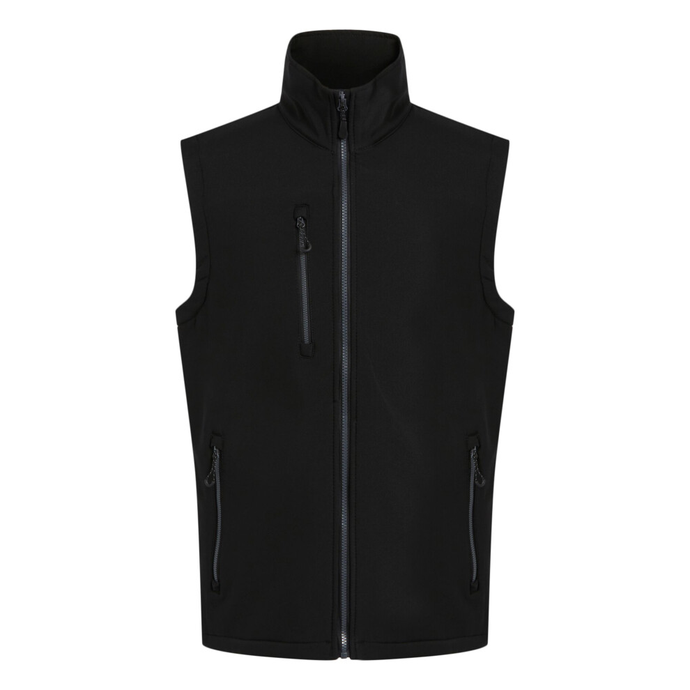Regatta Men's Grey , Black/Seal ) Navigate Softshell Layer Body Warmer Size 2