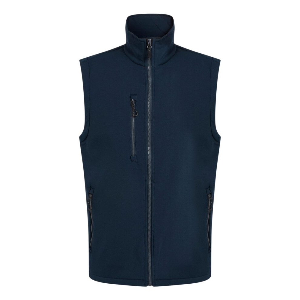 Regatta Men's Grey , Navy/Seal ) Navigate Softshell Layer Body Warmer Size 2