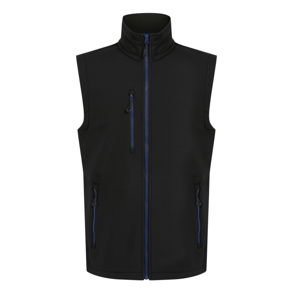 New Regatta Men's , /New Royal) Navigate Softshell Layer Body Warmer Black Size 2