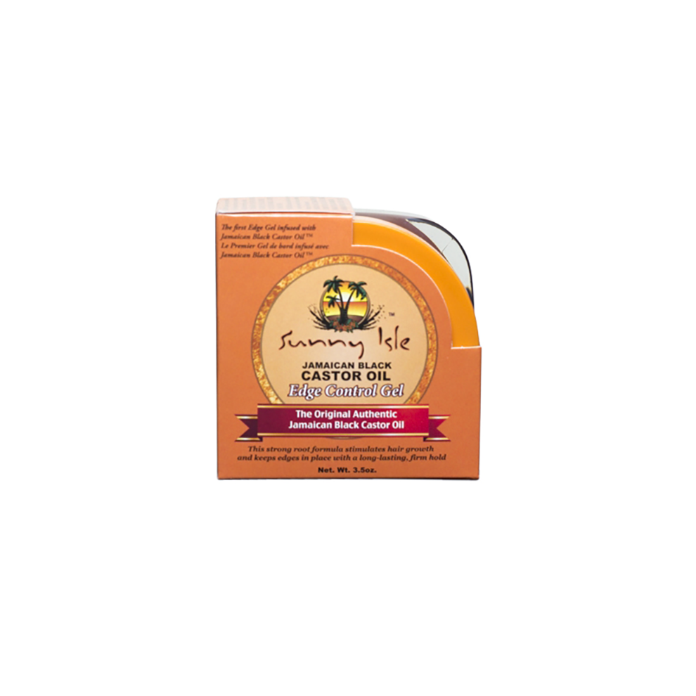 Black Jamaican Castor Oil Edge Hair Gel 3.5Oz - Strong Hold, Edge Control, Moisturizing, Nourishing, Non-Flaking