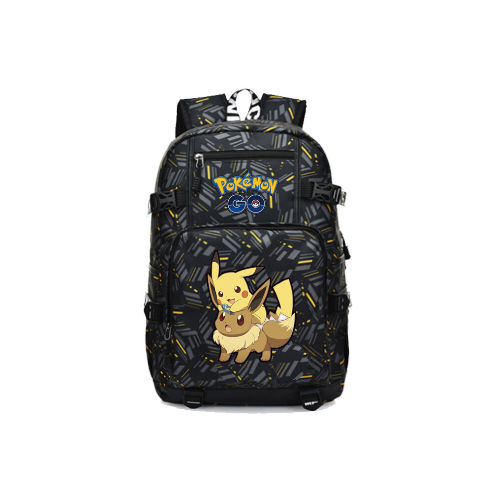 (C) Cartoon Pokemon Backpack Schoolbag For Kids Gift