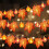(style C) Artificial Autumn Maple Leaves Pumpkin Garland LED Fairy String Light Christmas 1