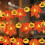 (style A) Artificial Autumn Maple Leaves Pumpkin Garland LED Fairy String Light Christmas 1
