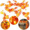 (style F) Artificial Autumn Maple Leaves Pumpkin Garland LED Fairy String Light Christmas 1