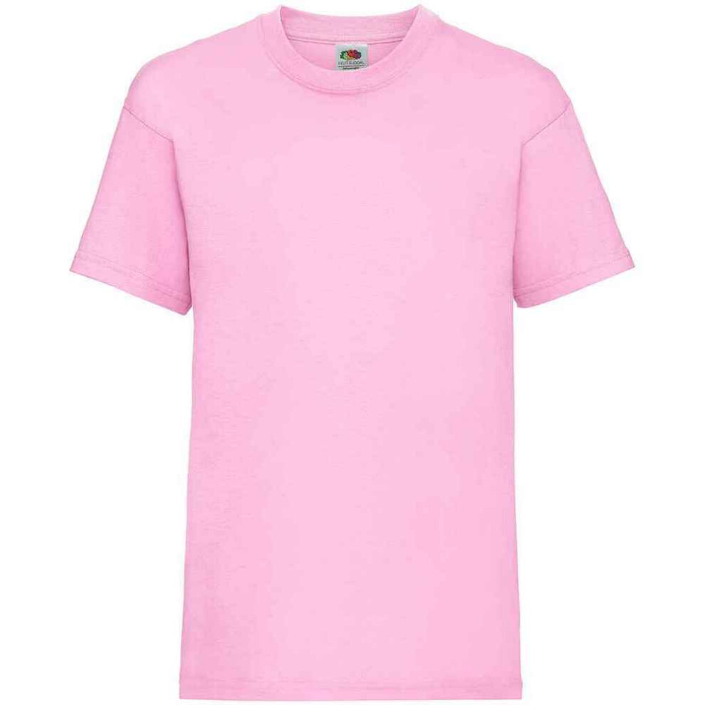 (14-15 Years, Light Pink) Fruit of the Loom Childrens/Kids Valueweight T-Shirt